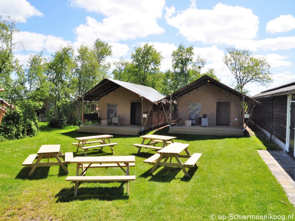 Luxe Safarigroepstenten op Groepsaccommodatie Eureca, Camping auf Schiermonnikoog